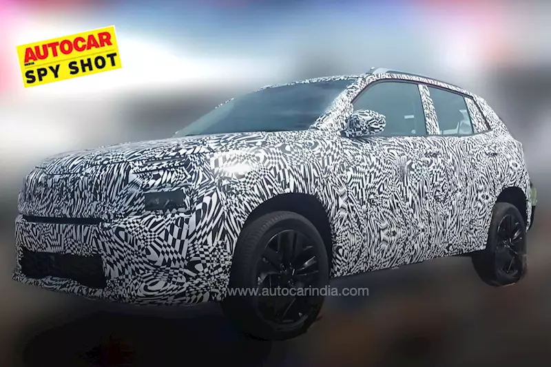 Skoda compact SUV spied in near production guise